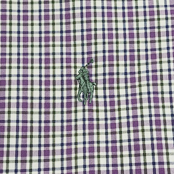 Ralph Lauren Shirt Mens‎ 16.5 Large Plaid Custom Fit Button Down Dress Shirt - Picture 3 of 11